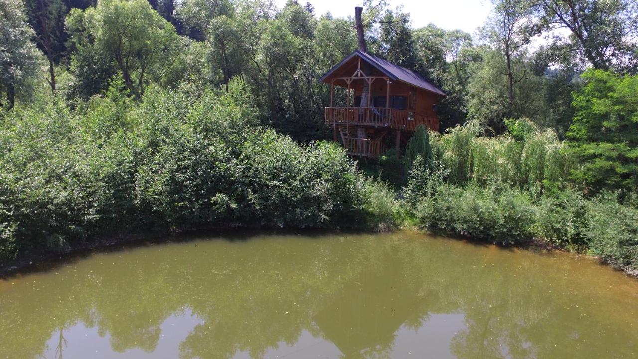 Cuibul Vulturilor - Casuta In Copac Villa Moisei Bagian luar foto